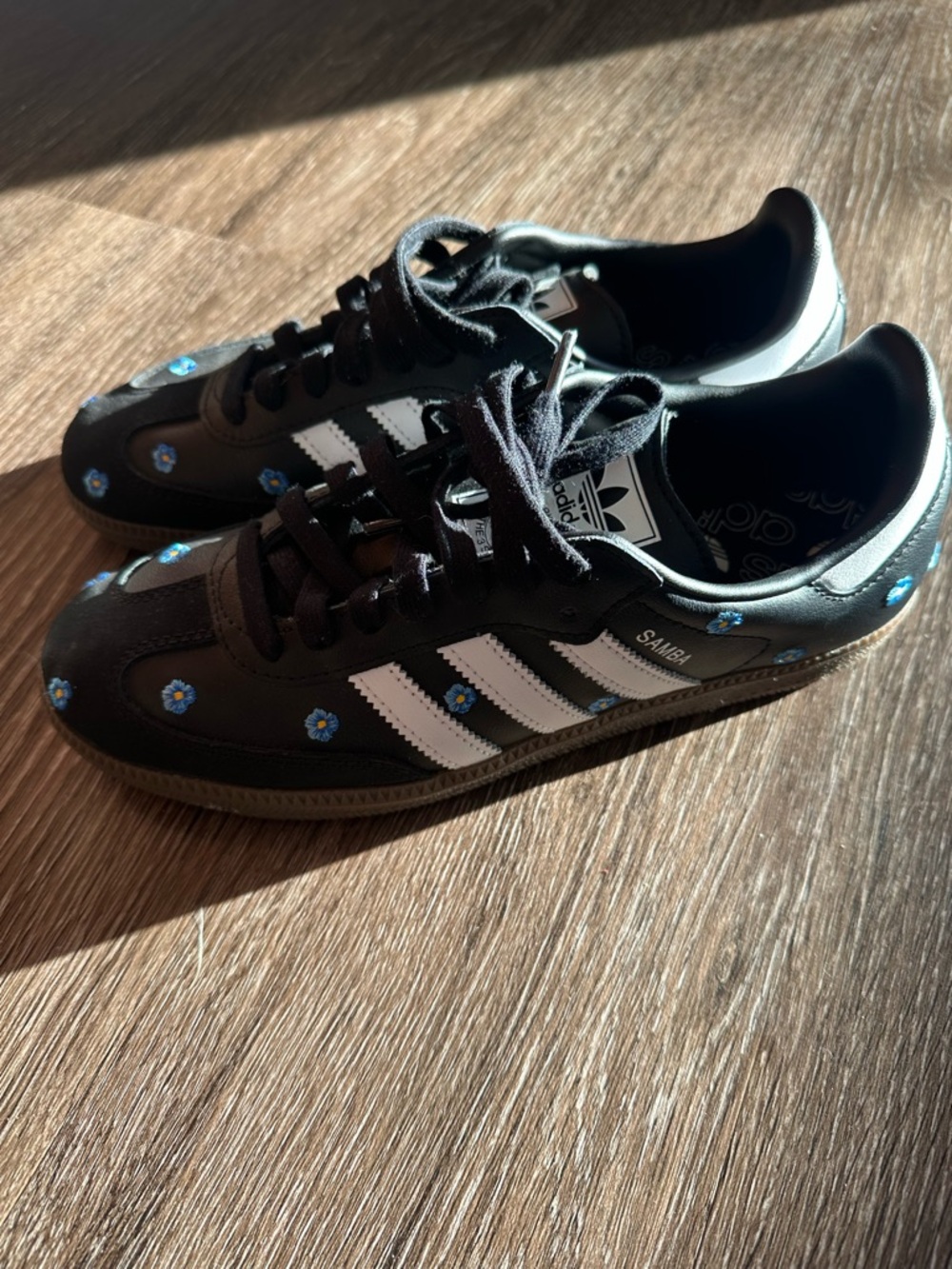 adidas Samba - “Light Blue Floral Core Black”(Women's) - Picture 9 of 12